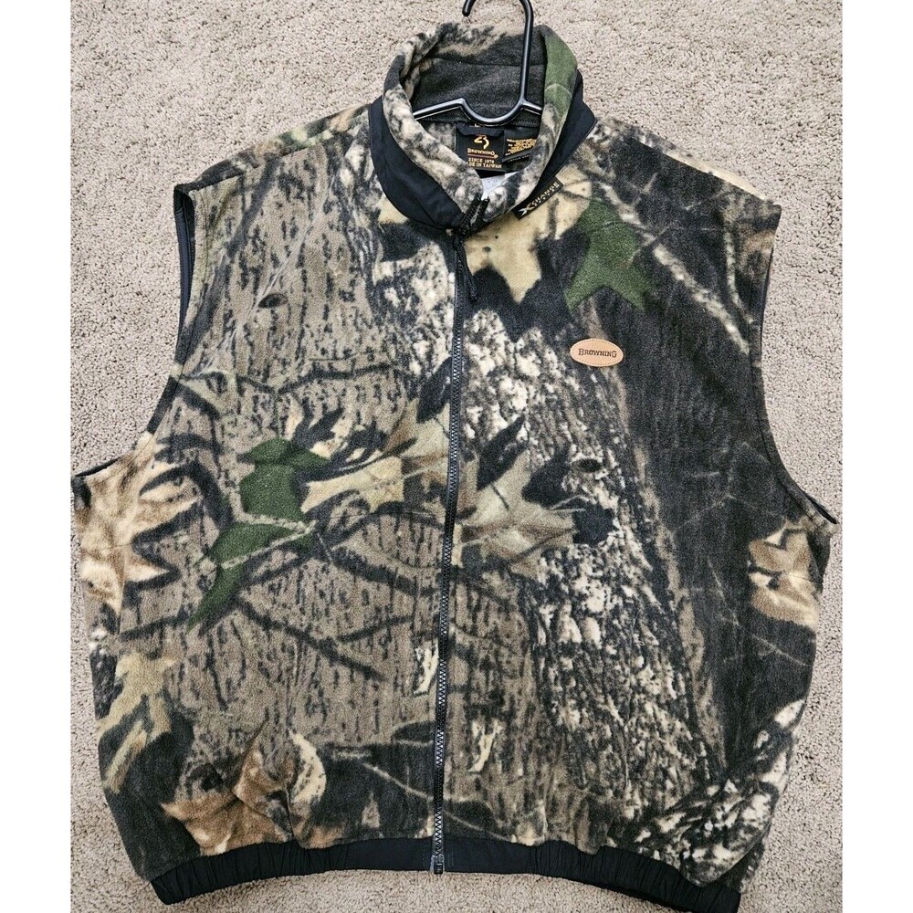 Men's Browning  X-Change System Camo Hunting Guiding Vest Size L Large